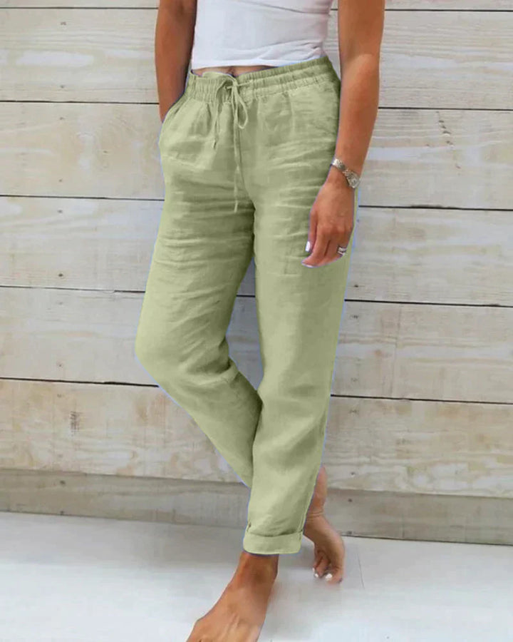 Stylische Leinenhose für Frauen – Selina