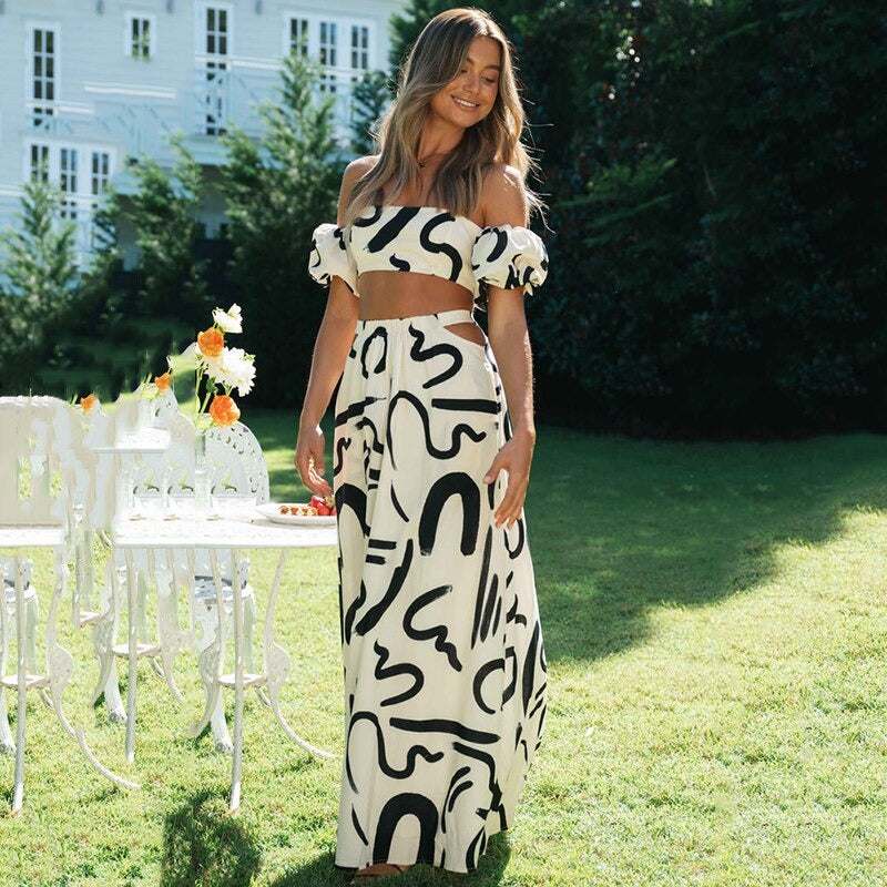 Leichte & Stilvolle Zweiteilige Damen Boho-Kombi – Amira