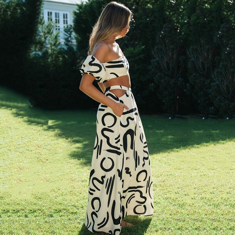 Leichte & Stilvolle Zweiteilige Damen Boho-Kombi – Amira