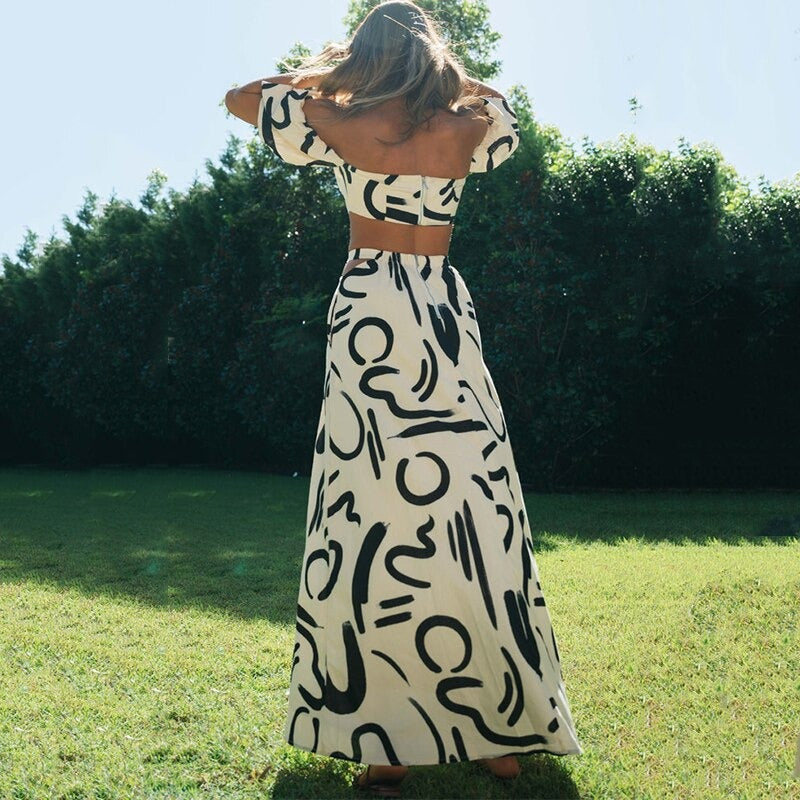 Leichte & Stilvolle Zweiteilige Damen Boho-Kombi – Amira