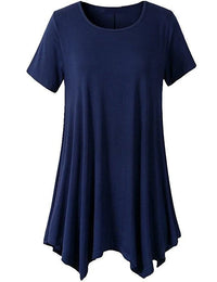 Loose Fit Damen T-Shirt mit kurzen Ärmeln – Taryn