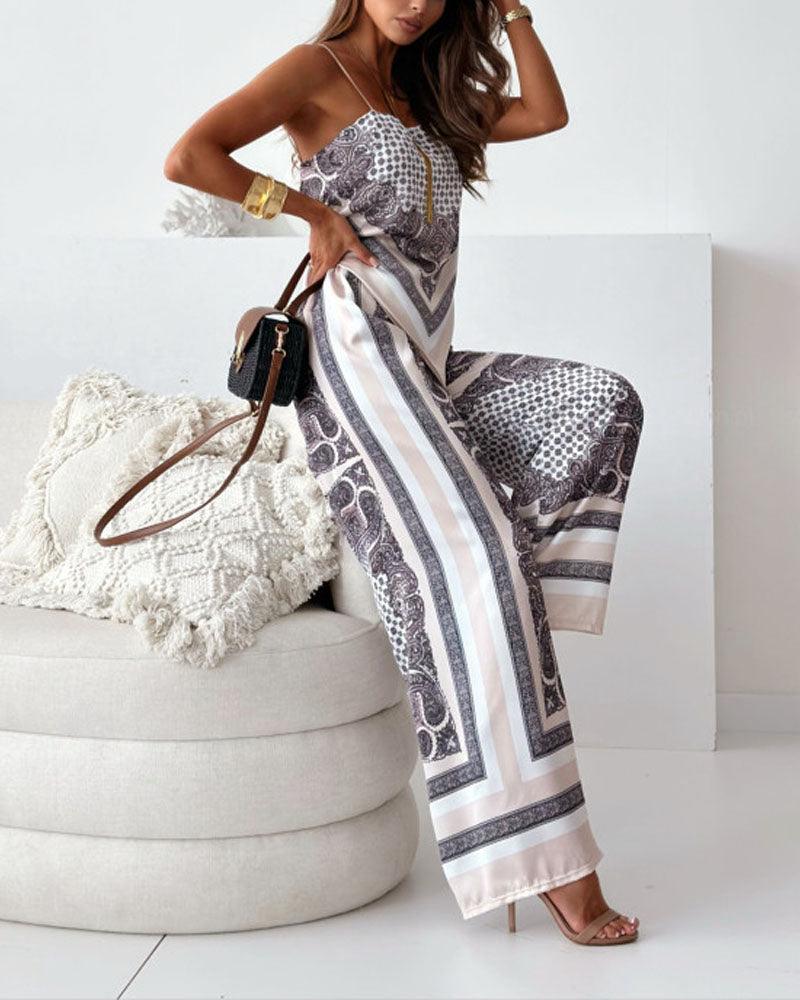 Lilly – Zweiteiliges Set elegant mit top mit Schnürung und Hose urlaubsbereit – Produktansicht 8