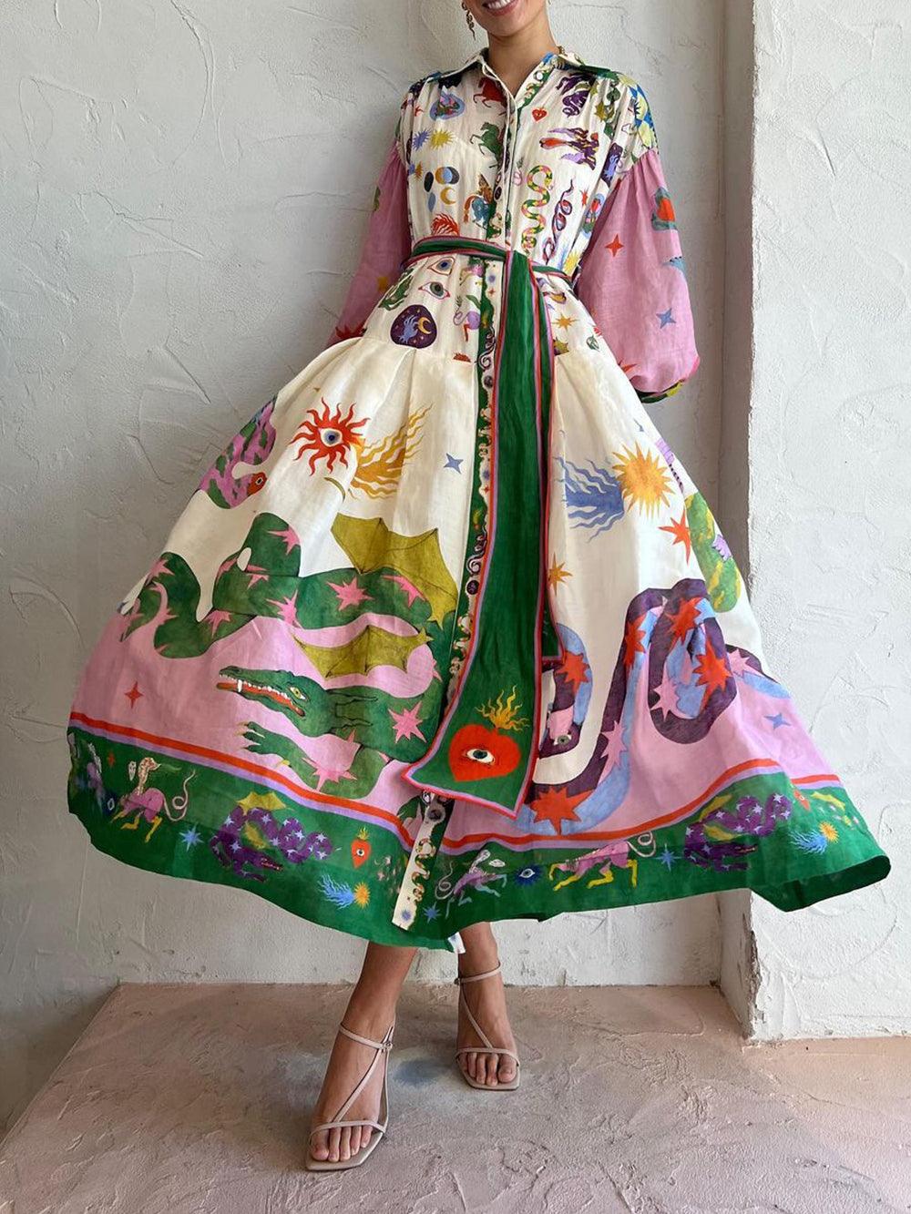 Barbara – Plisseekleid leicht für den Strand – Produktansicht 1