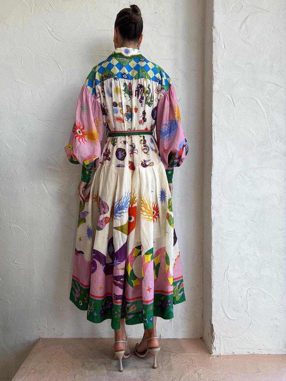 Barbara – Plisseekleid leicht für den Strand – Produktansicht 2