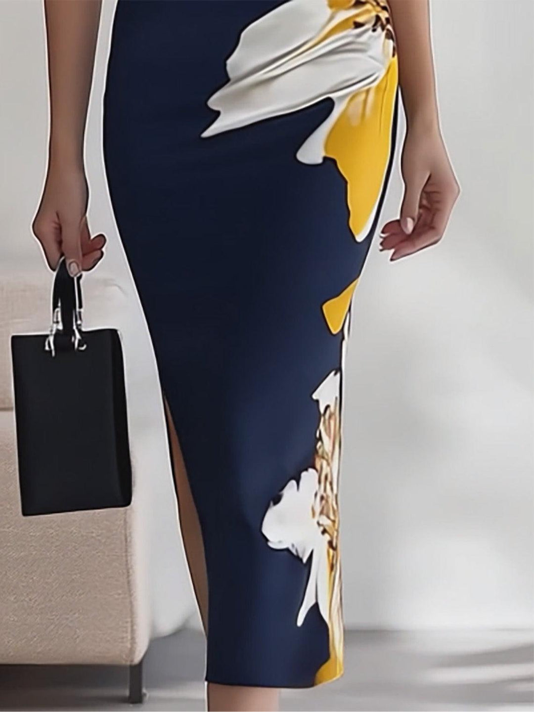 Helene – Midikleid elegant für Festival Glamour für den Strand – Produktansicht 5