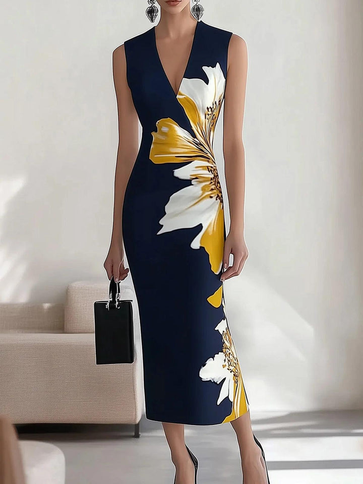 Helene – Midikleid elegant für Festival Glamour für den Strand – Produktansicht 1