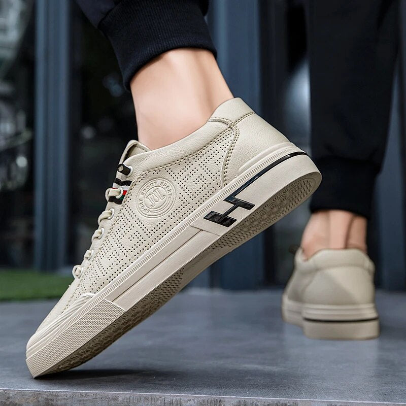 Herren-Sneaker aus Perforiertem Leder mit Leichtbauweise – Ethan