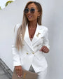 Zweiteiliges Damen Slim-Fit-Set für moderne Business-Looks – Valentina