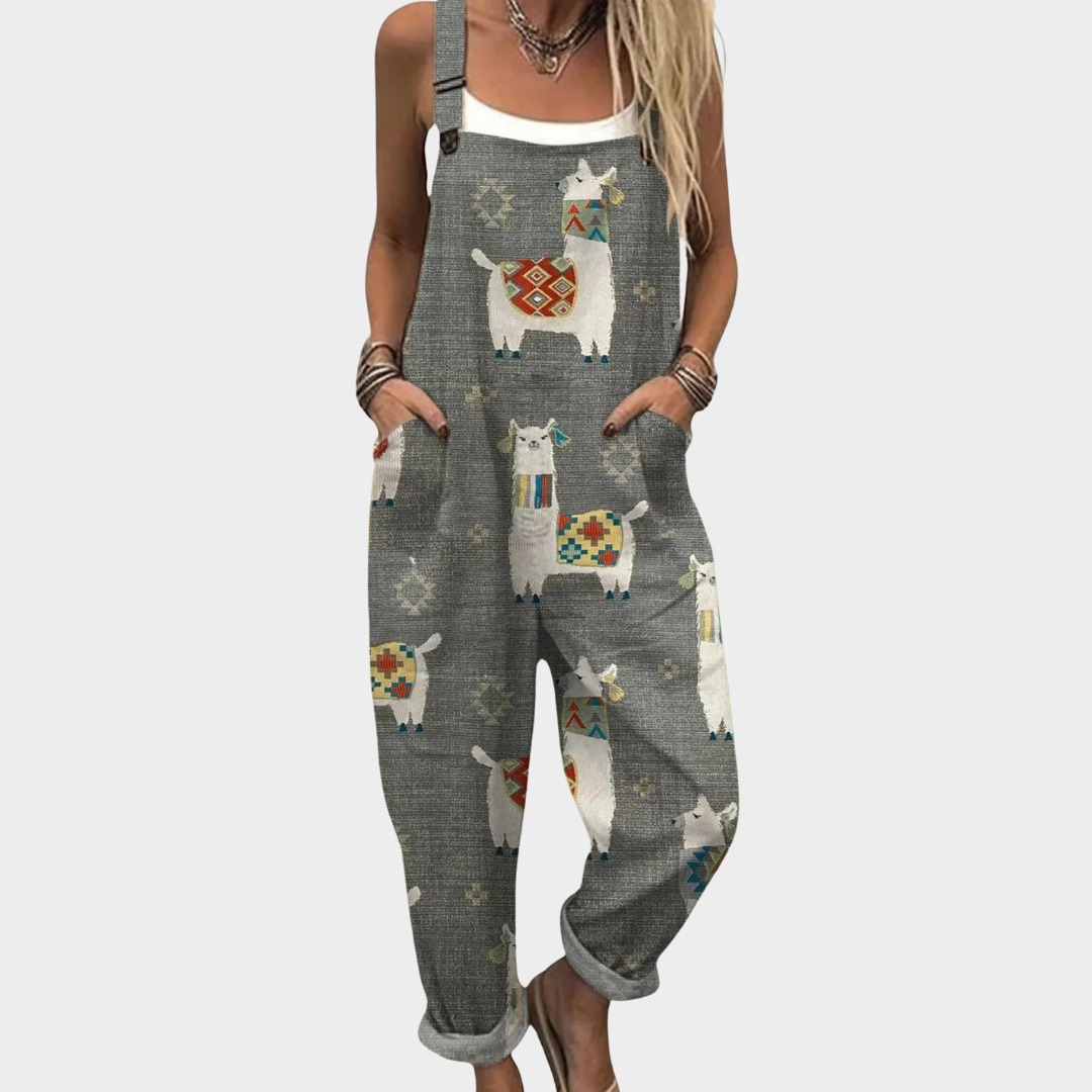 Bequeme Bedruckte Latzhose – Modell 4A7D0E – Produktansicht 1