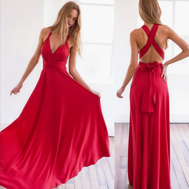 Elegantes Wickel-Maxikleid mit Femininer Passform – Celine