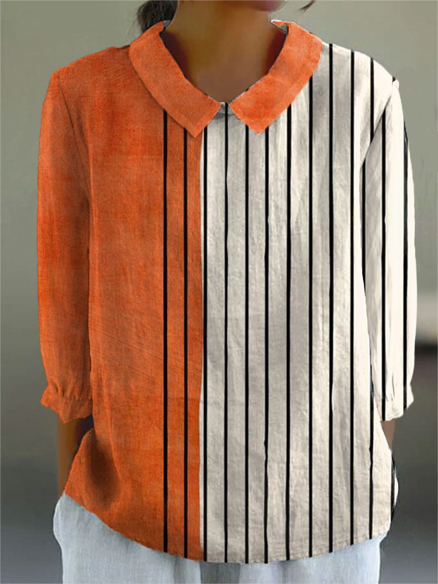 Emma-Ida – Künstlerische Bluse mit Print – Produktansicht 1