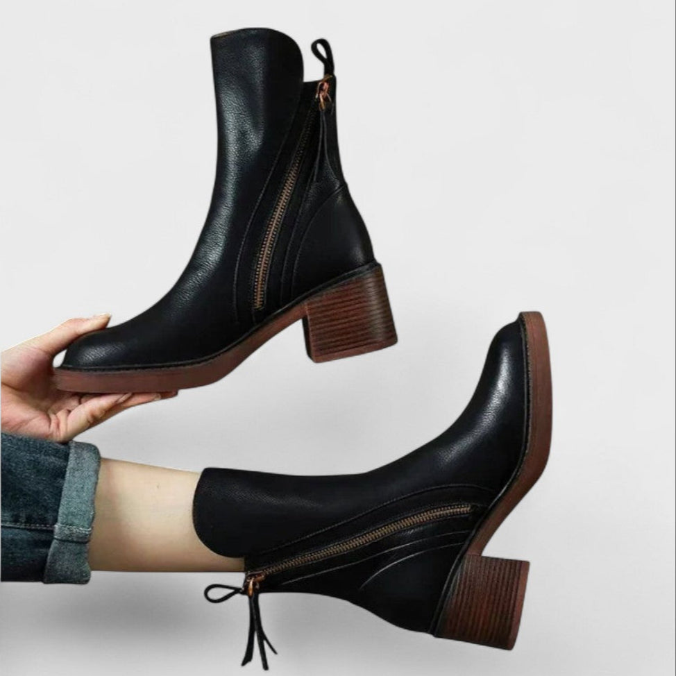 Carina – Leder-Stiefeletten – Produktansicht 1