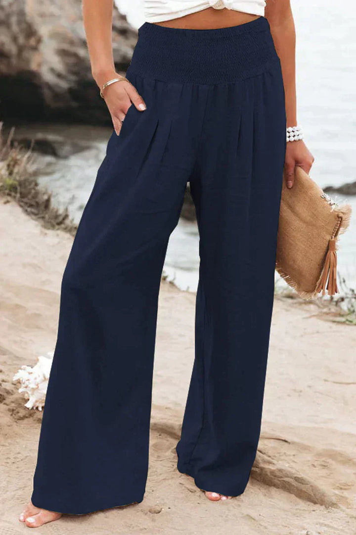 Damen Sommer Leinenhose mit Luftigem Schnitt und Entspannter Passform – Alvera