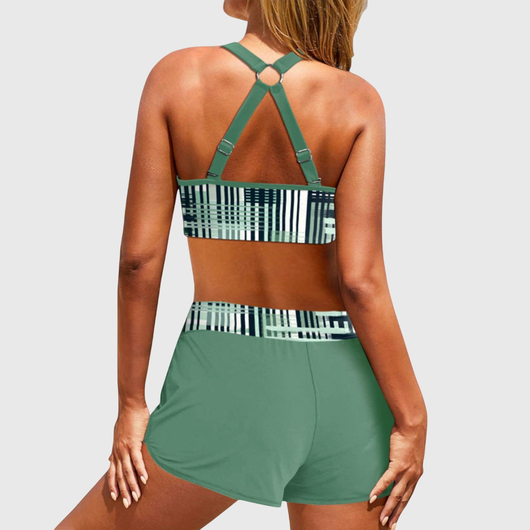 Charlotte – Gestreifter High-Waist-Bikini – Produktansicht 3