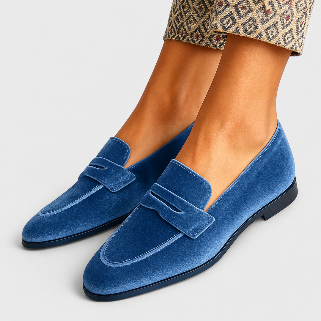 Melanie – Loafer aus weichem Samt – Produktansicht 1