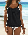 Sophie – Einfarbiger Tankini mit Leopardendruck – Produktansicht 3