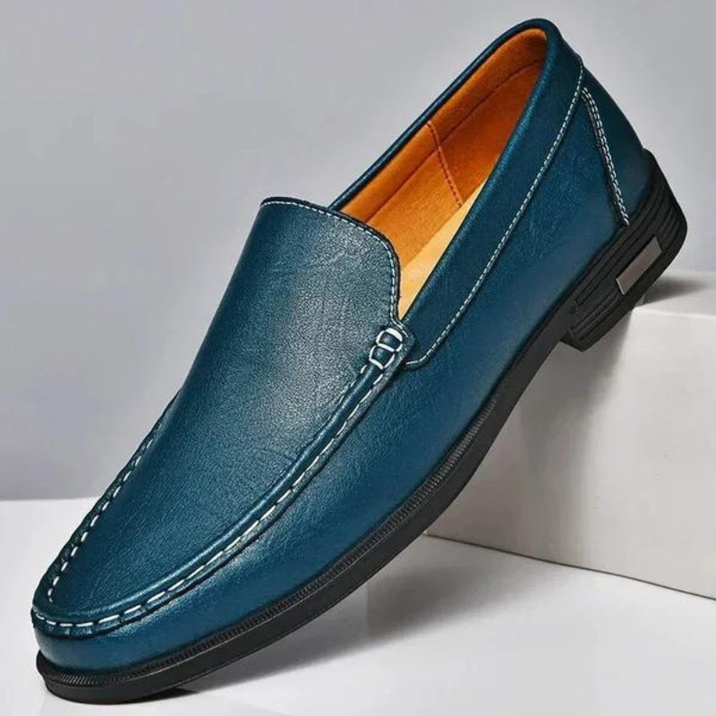 Italienische Slipper aus echtem Leder – Emilio