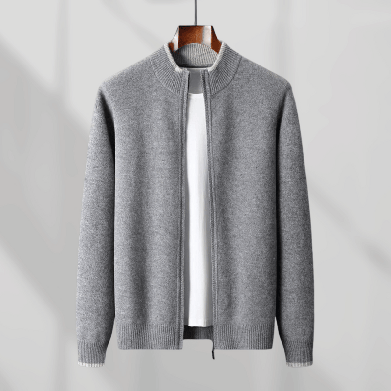 Herren Kaschmir-Zip-Jacke – Laurent