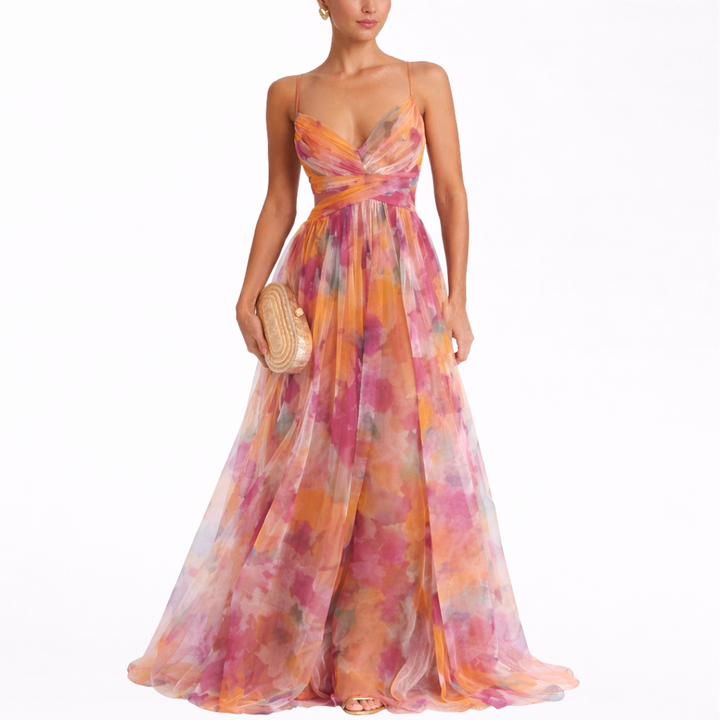 Ruth – Zauberhaftes Maxikleid mit Blumenprint – Produktansicht 1