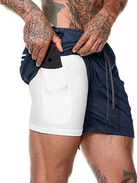 2-in-1 Sommer-Sportshorts für Herren – Felix