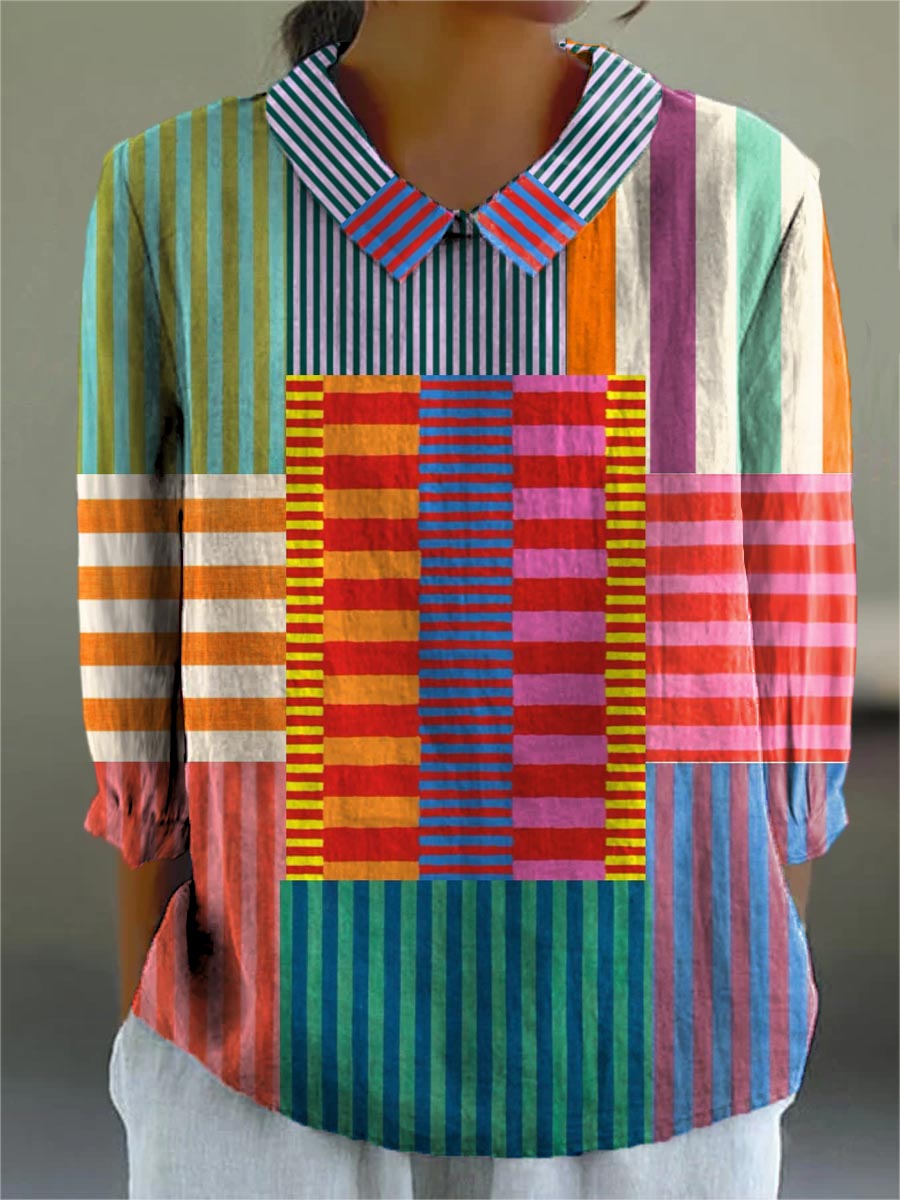 Emma-Martha – Künstlerische Bluse mit Print – Produktansicht 1