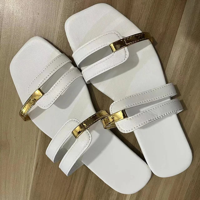Damen Flache Sommer-Sandalen mit Offener Zehe – Avianne