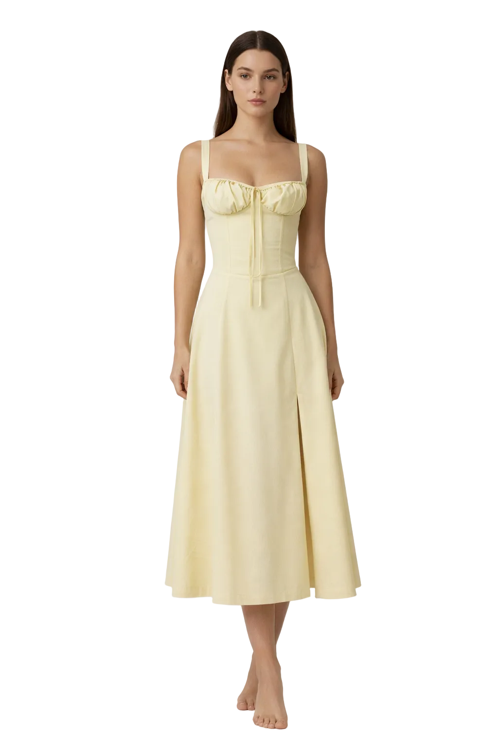 Eng Anliegendes Bustierkleid - FloralDream