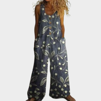 Hildegund – Fließender bedruckter Jumpsuit – Produktansicht 1