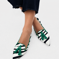 Henriette – Grüne Zebra-Loafer – Produktansicht 1