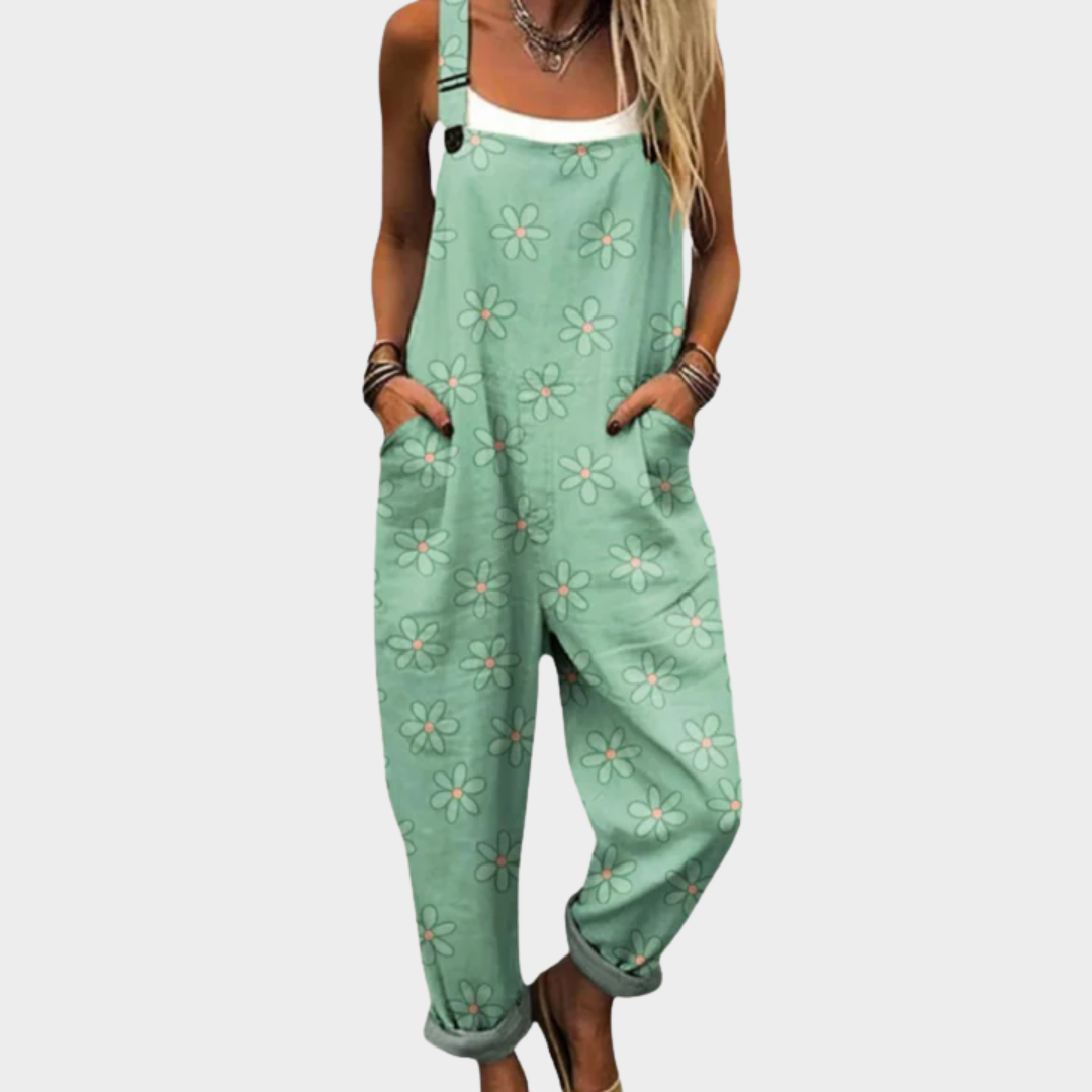Bequeme bedruckte Latzhose – Modell 990512 – Produktansicht 1