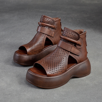 Orthopädische Leder-Sandalen Damen mit stoßdämpfender Sohle – Meike