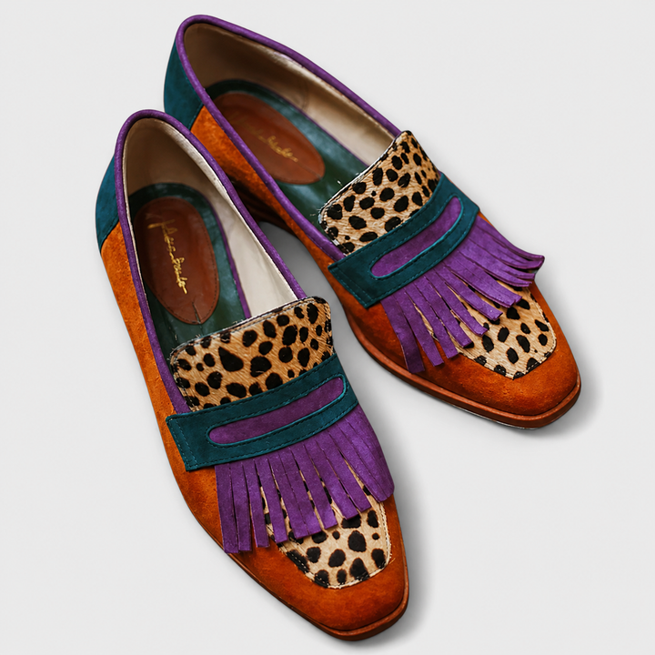 Luise – Brauner Leoparden-Loafer – Produktansicht 1