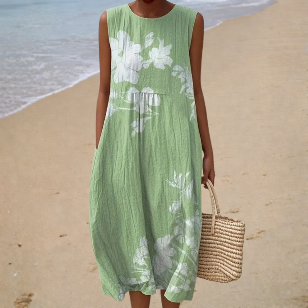 Luise – Bequemes ärmelloses Sommerkleid – Produktansicht 1
