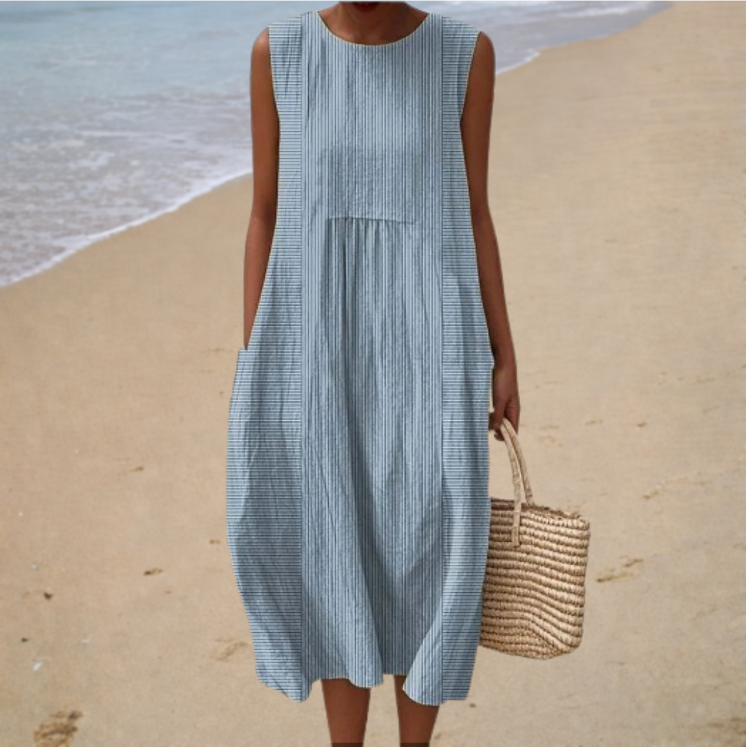 Katharina – Bequemes ärmelloses Sommerkleid – Modell Mia – Produktansicht 1
