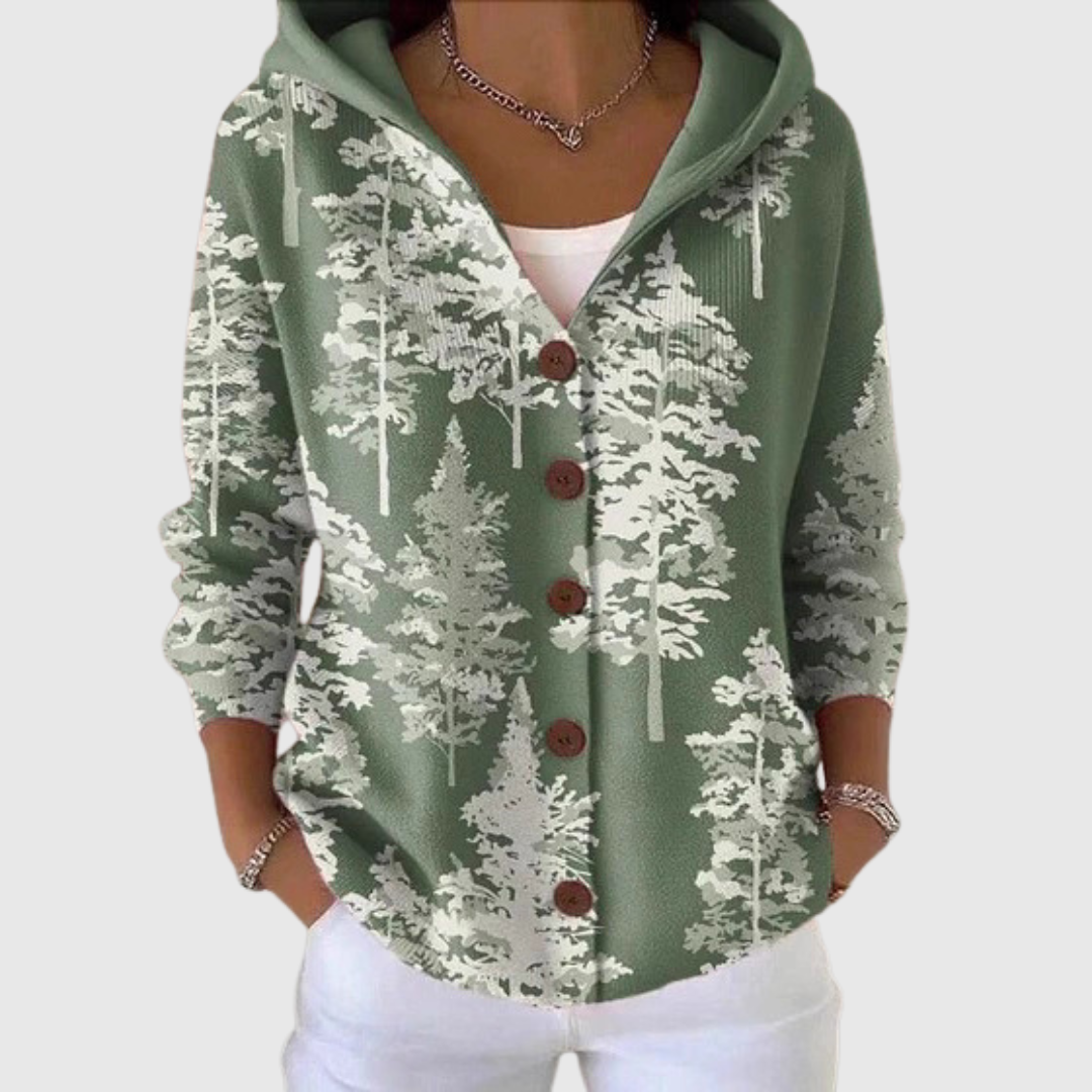 Sophie – Bequemer Strickcardigan mit Kapuze – Produktansicht 1