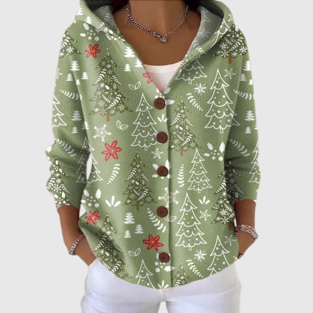 Martha – Bequemer Strickcardigan mit Kapuze – Produktansicht 1