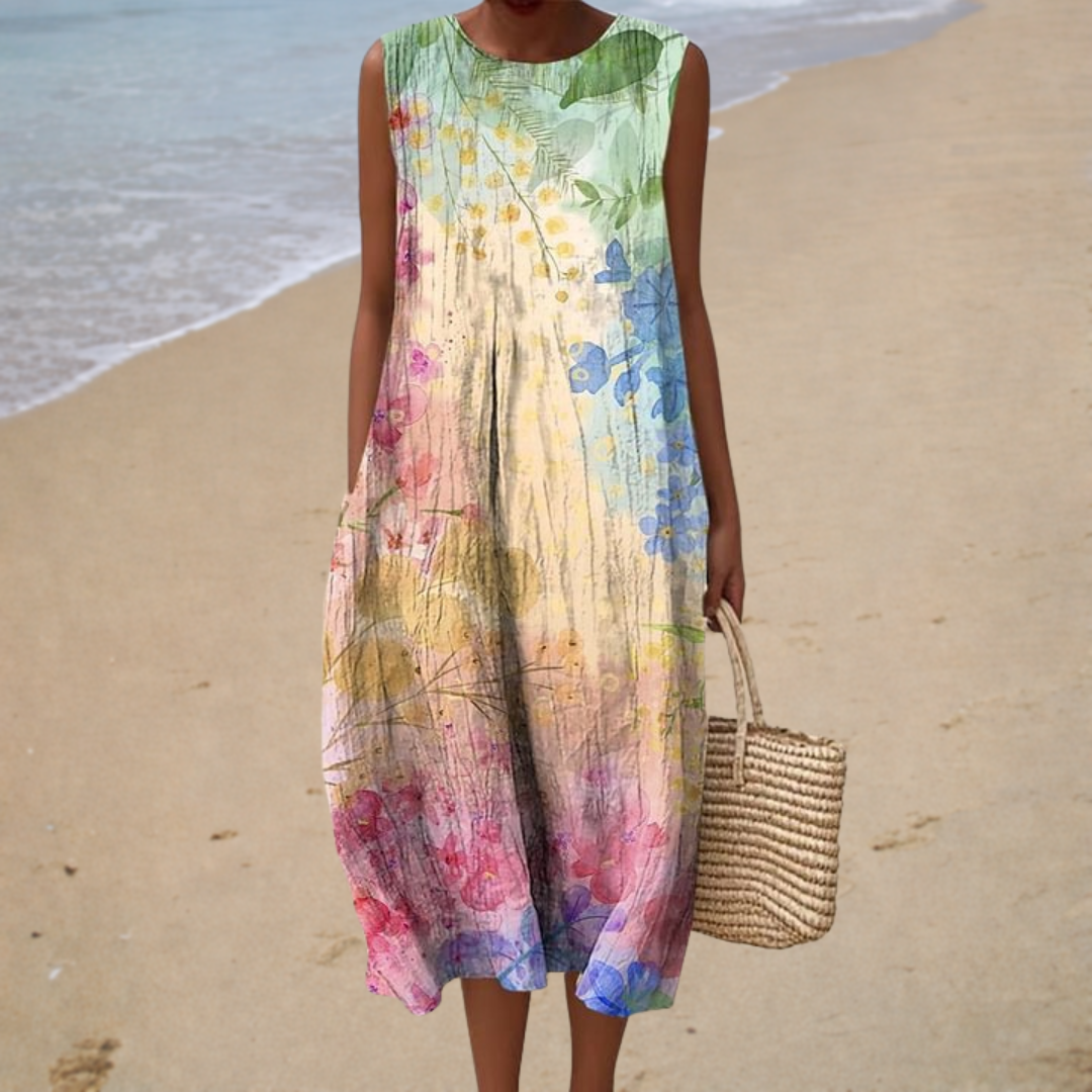 Marie – Bequemes ärmelloses Sommerkleid – Produktansicht 1