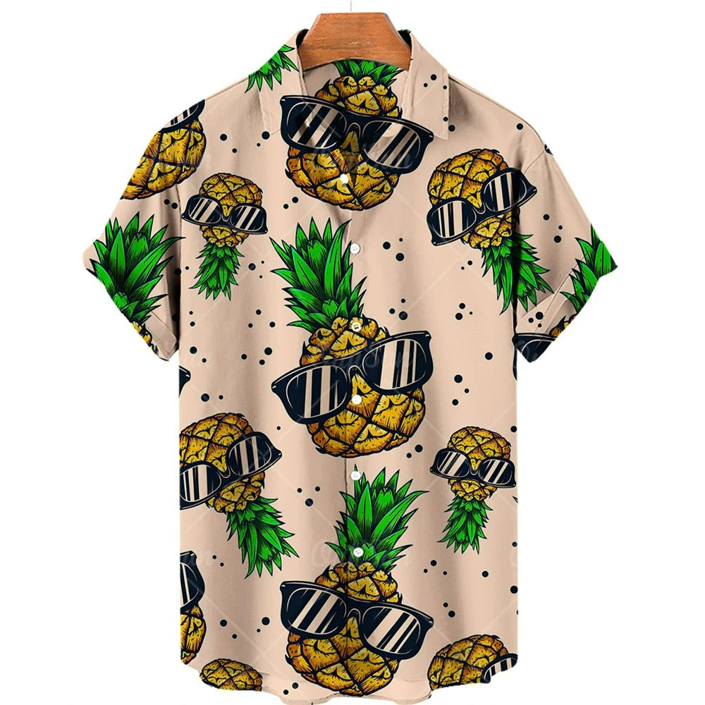 Tropisches Hawaii-Hemd mit kurzen Ärmeln – Mateo