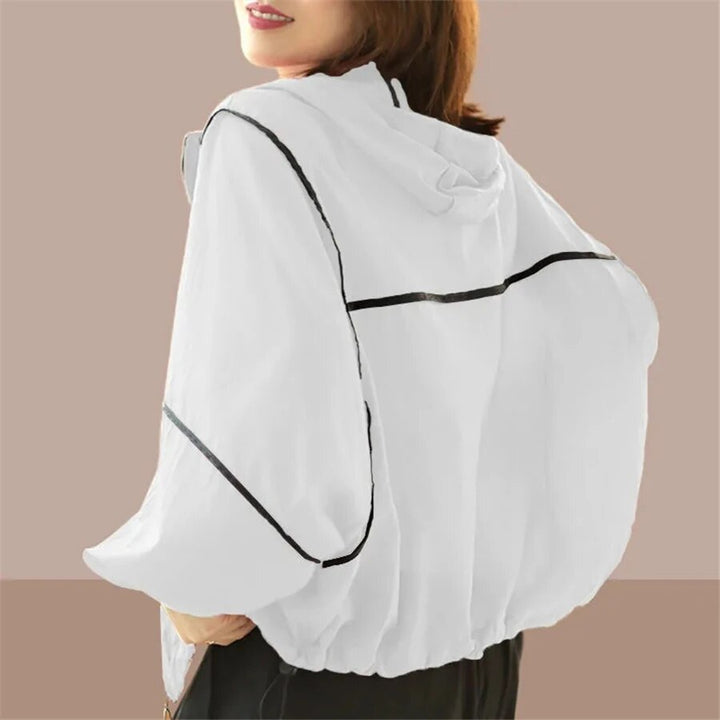 Luftige Damen Sommer Hoodie Jacke mit Oversized Passform – Zoë