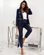 Zweiteiliges Damen Slim-Fit-Set für moderne Business-Looks – Valentina