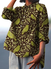 Rose – Legeres T-Shirt im Vintage-Stil mit Blumenmuster – Produktansicht 2