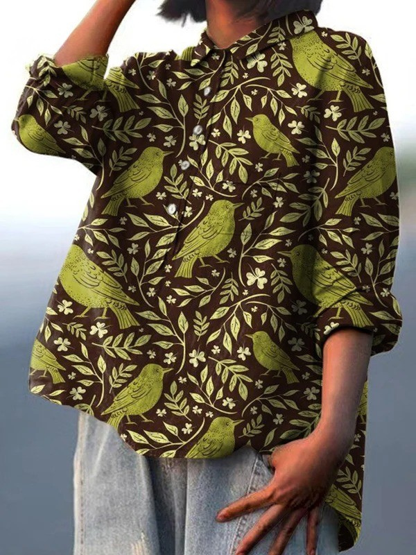 Rose – Legeres T-Shirt im Vintage-Stil mit Blumenmuster – Produktansicht 2