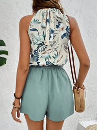 Zweiteiliges Freizeit-Set Damen mit Tropenmuster – Leona
