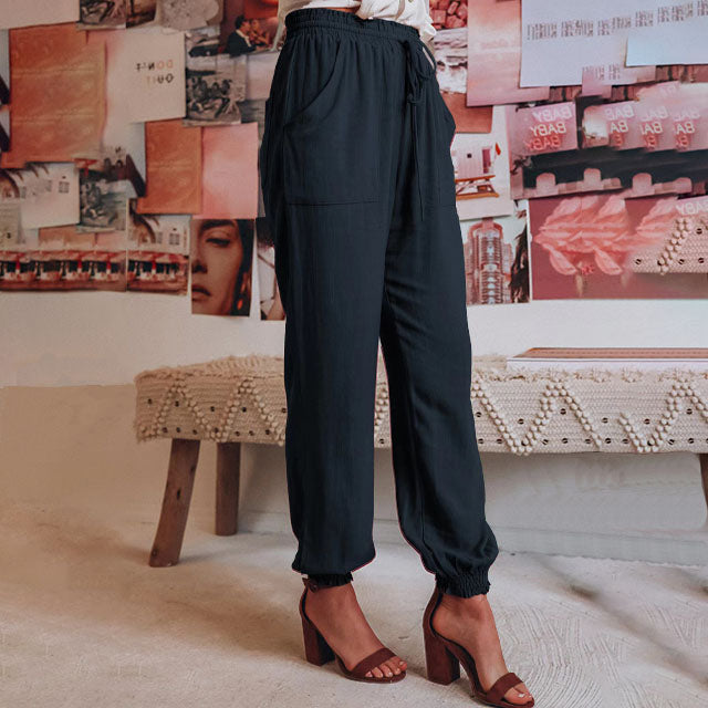 Luise – Elegante Hose mit Kordel – Produktansicht 18
