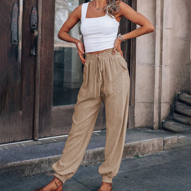 Luise – Elegante Hose mit Kordel – Produktansicht 5