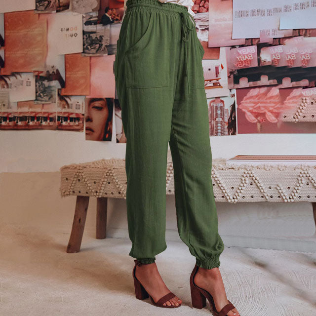 Luise – Elegante Hose mit Kordel – Produktansicht 15