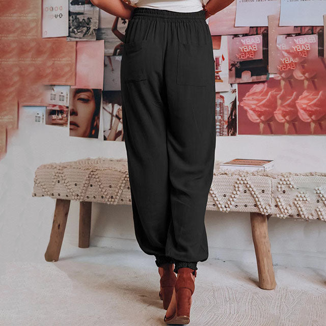 Luise – Elegante Hose mit Kordel – Produktansicht 4