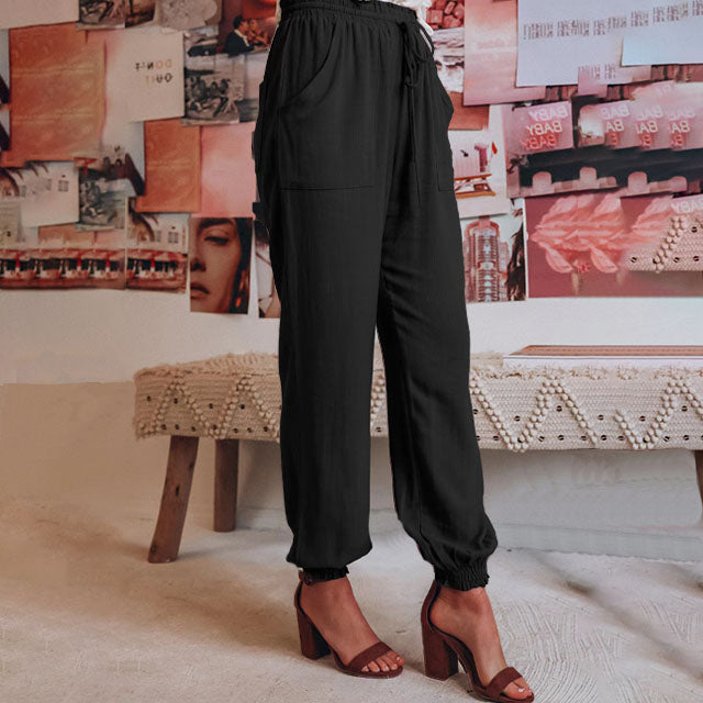 Luise – Elegante Hose mit Kordel – Produktansicht 3