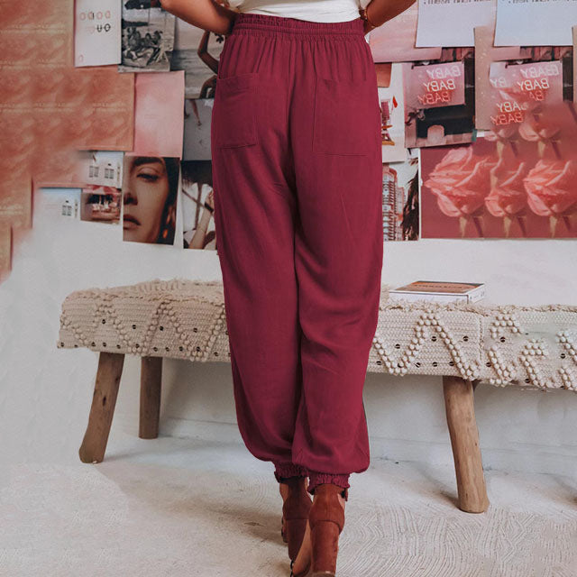 Luise – Elegante Hose mit Kordel – Produktansicht 10