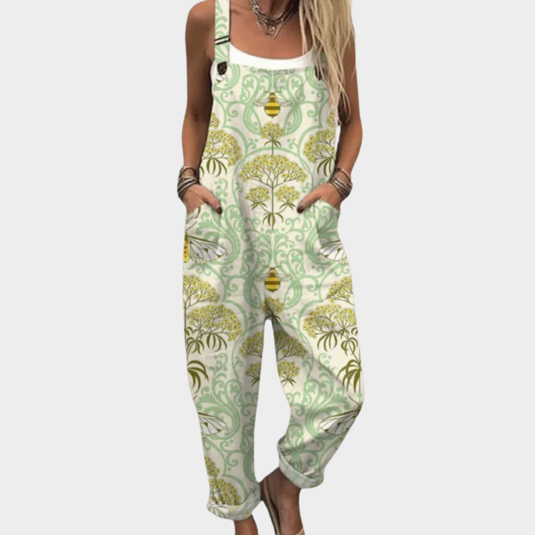 Bequeme bedruckte Latzhose – Modell 926859 – Produktansicht 1